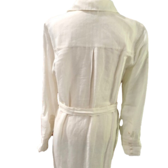 Free People Ivory Embroidered Button-down Dress Duster, Size Medium - Picture 6 of 8